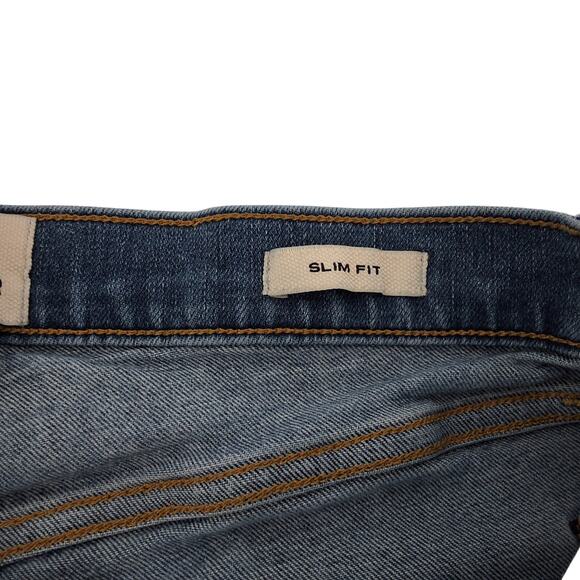 Flint & Tinder Jeans Men 31 (30x30)* Slim Tapered Medium Candiani Stretch Denim - Picture 5 of 13